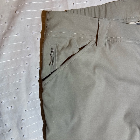 Duluth Trading Khaki Cargo Hiking Pants Womens 12x29 Stretch - Picture 4 of 8